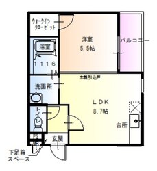 ノースフィールド北花田Ⅱの物件間取画像